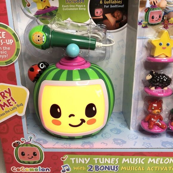 CoComelon Tiny Tunes Music Melon Toy with 6 Musical Activators & Microphone NEW - Picture 15 of 16